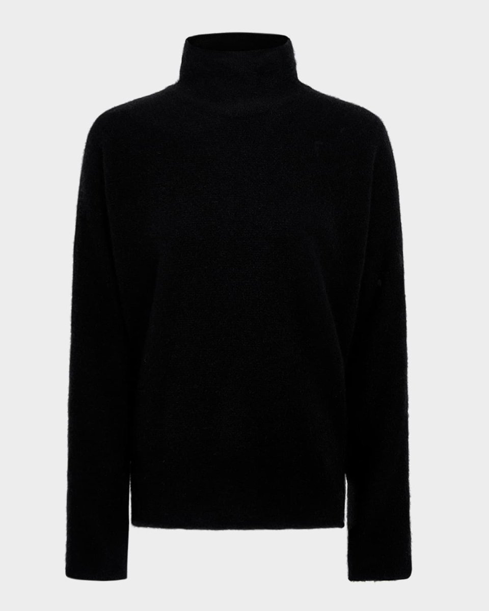 Boxy Cashmere Turtleneck Sweater